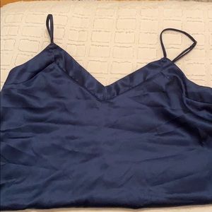 Satin sleep tank top